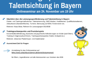 Infoabend: Leistungssport und Talentsichtung in Bayern